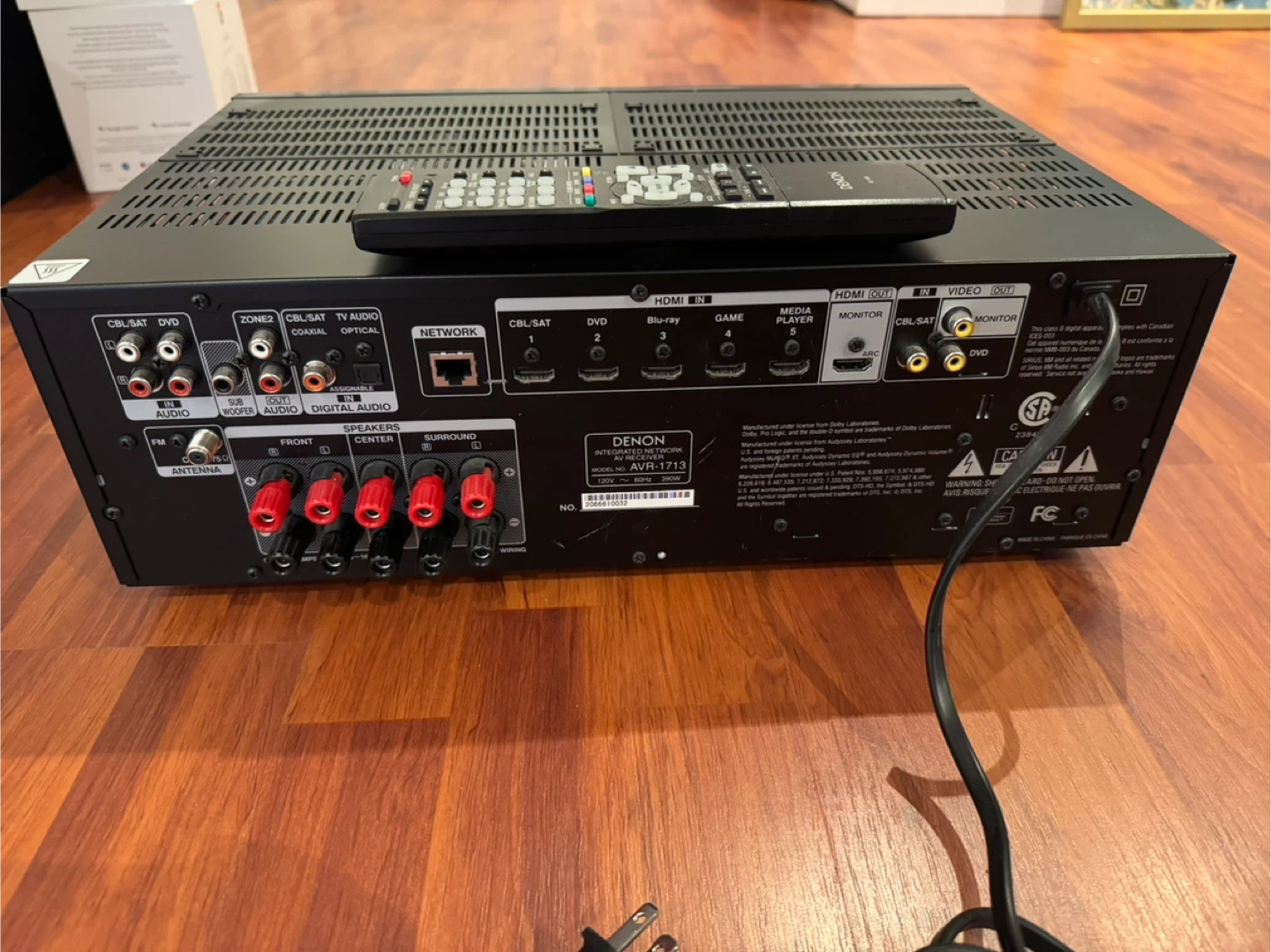 Denon AVR-1713 AV Receiver - photo 3