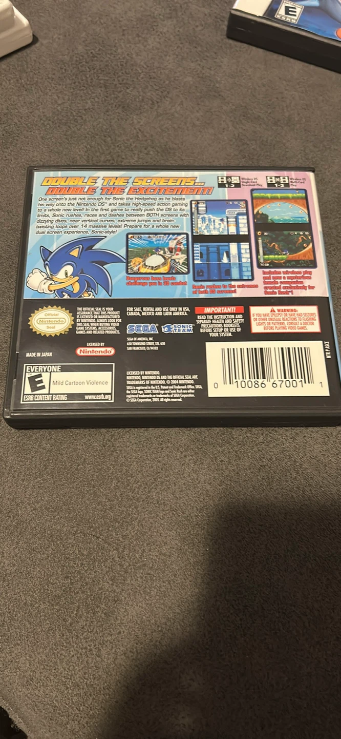 Sonic Rush Nintendo DS Game - photo 3