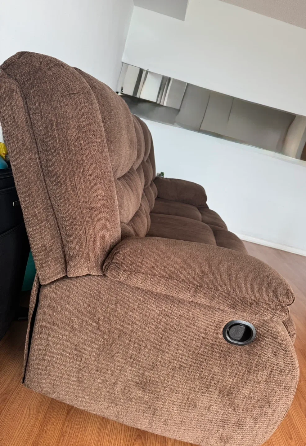 Brown Manual Reclining Sofa image indicator(2)