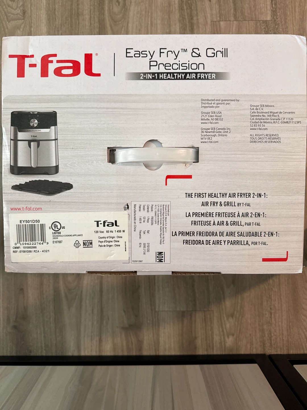 T-fal Easy Fry & Grill Classic+ 2-in-1 Air Fryer - photo 2