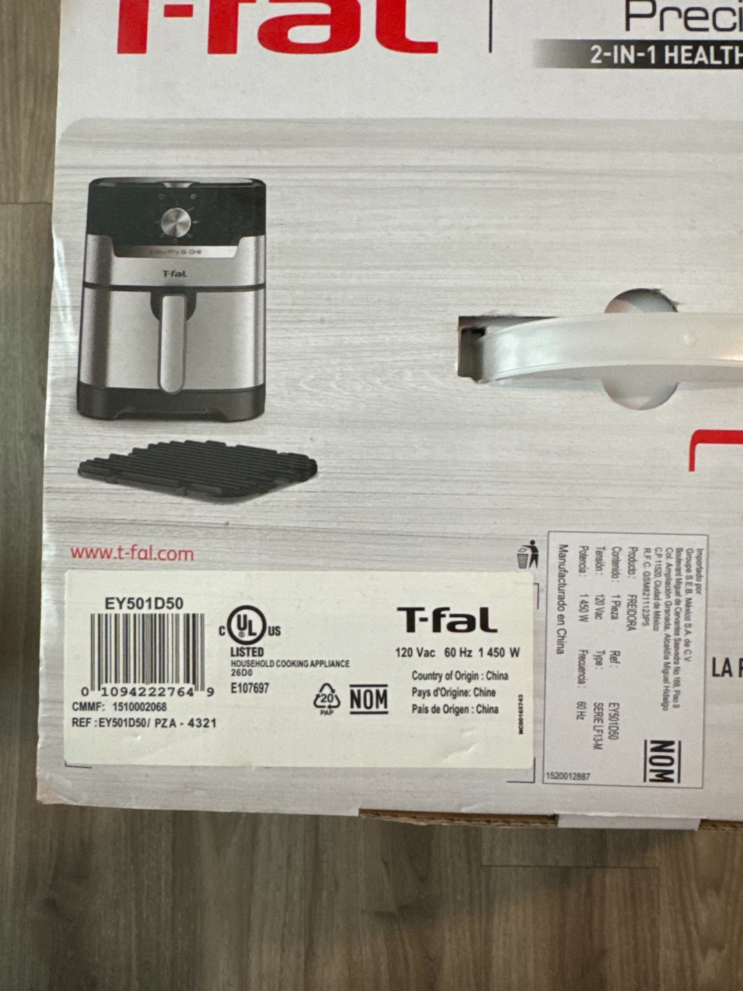 T-fal Easy Fry & Grill Classic+ 2-in-1 Air Fryer - photo 3
