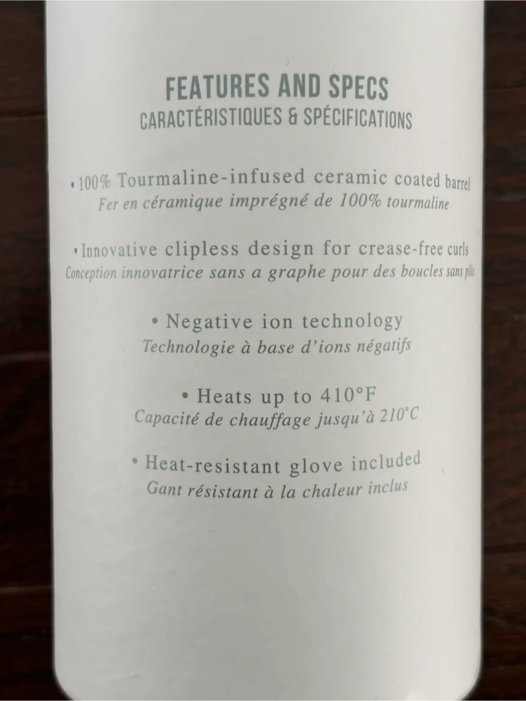 LIKE NEW NuMe 25mm Classic Curling Wand - Turquoise image indicator(4)