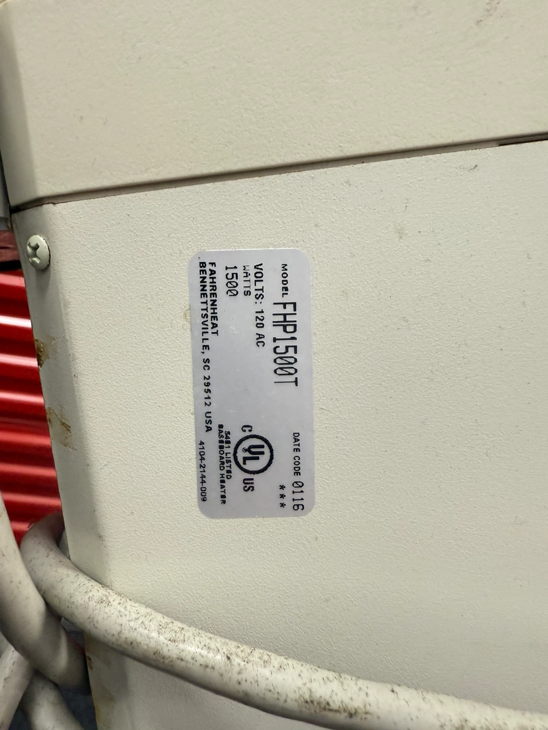 Fahrenheat FHR1500T Baseboard Heater - photo 3