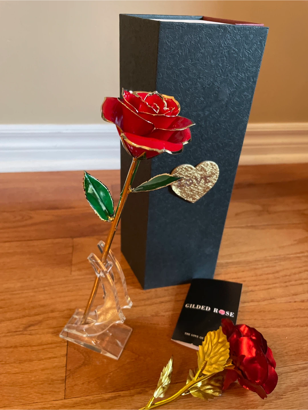 Gilded Rose with Stand and Box - photo 2