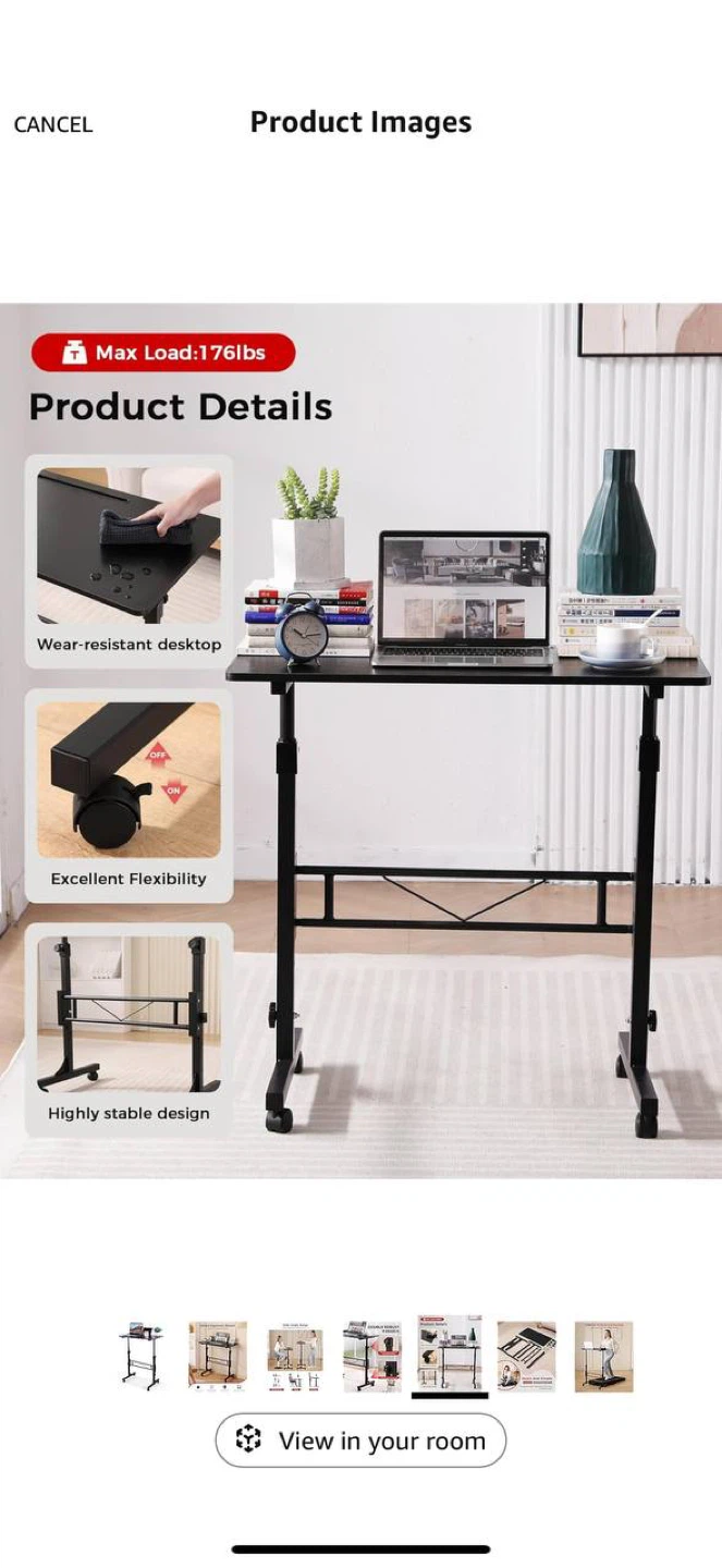 Small Standing Desk Adjustable Height 27–43” - photo 5