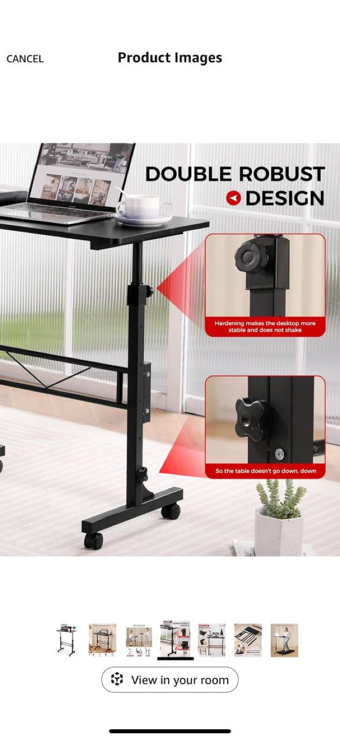 Small Standing Desk Adjustable Height 27–43” - photo 4