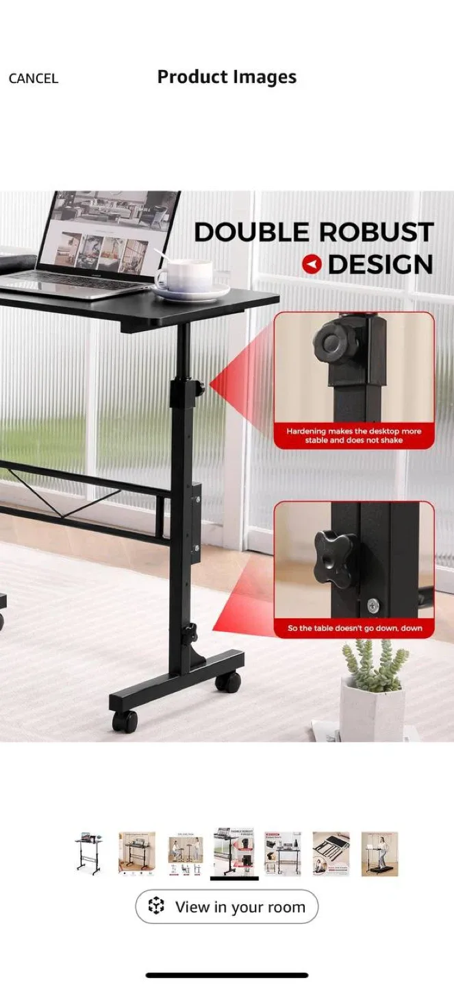 Small Standing Desk Adjustable Height 27–43” image indicator(4)