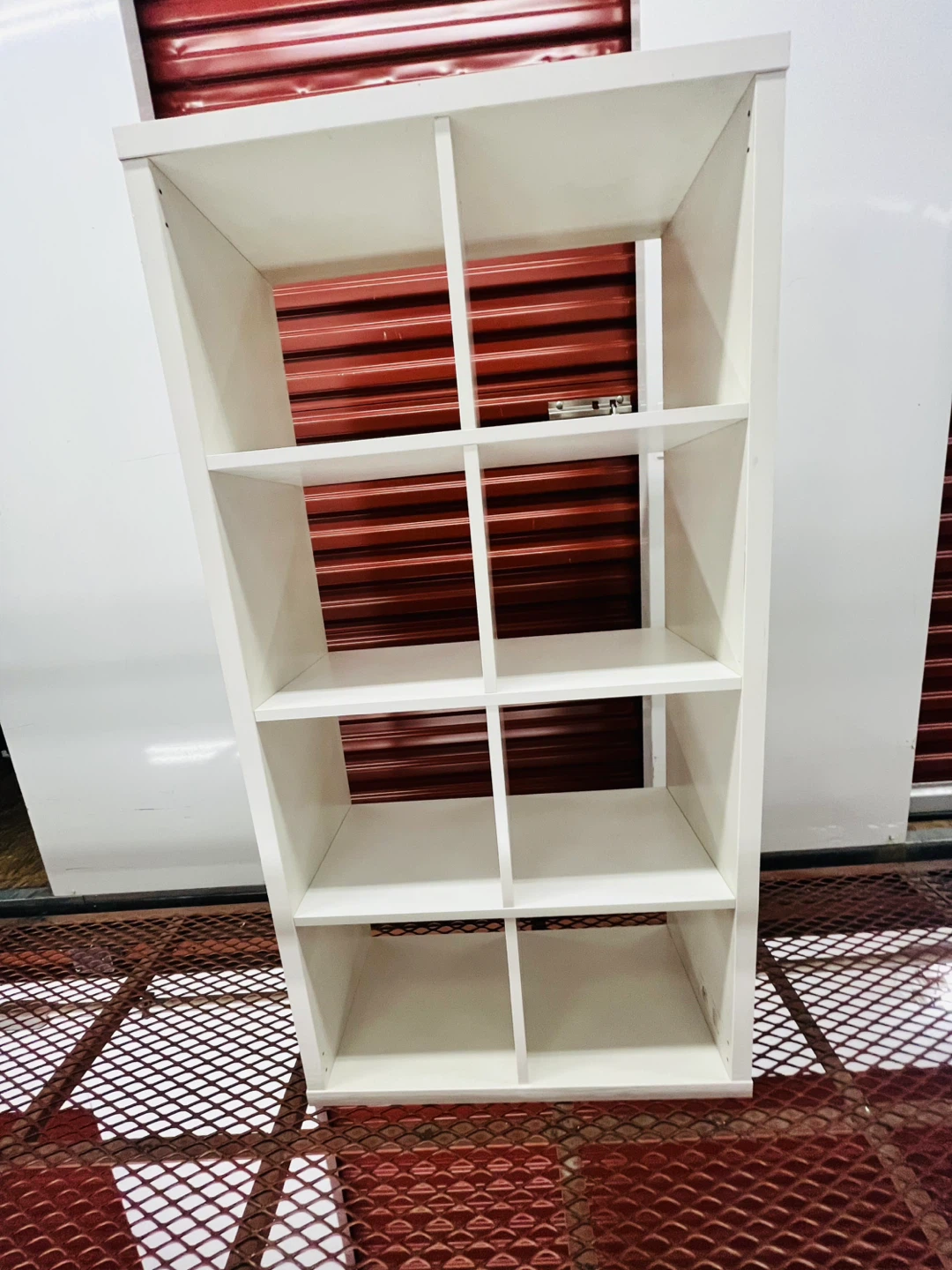 White 8-Cube Storage Shelf - photo 2