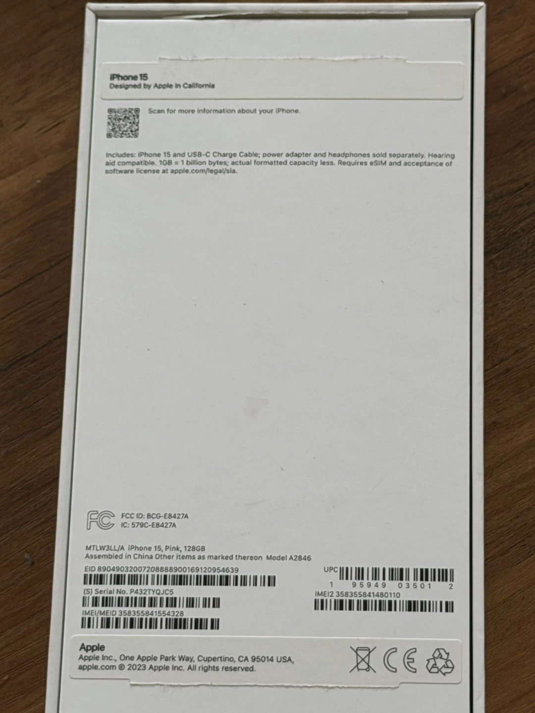 iPhone 15- pink- 128gb- unlocked - photo 5