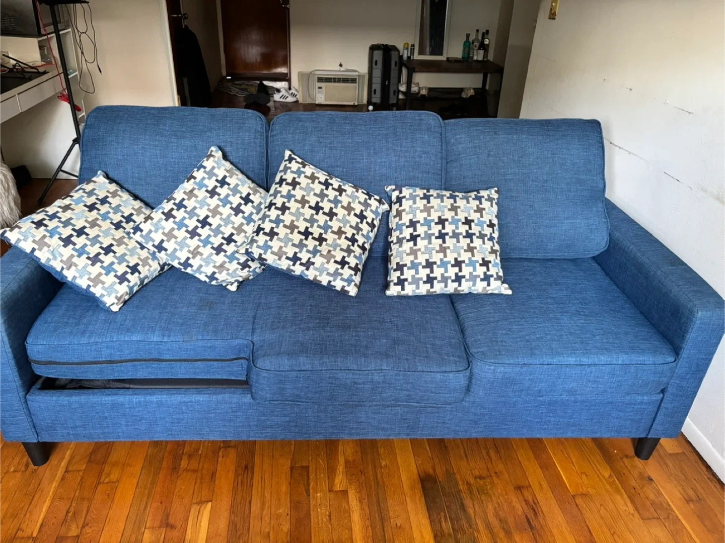 Blue Sleeper Sofa image indicator(2)