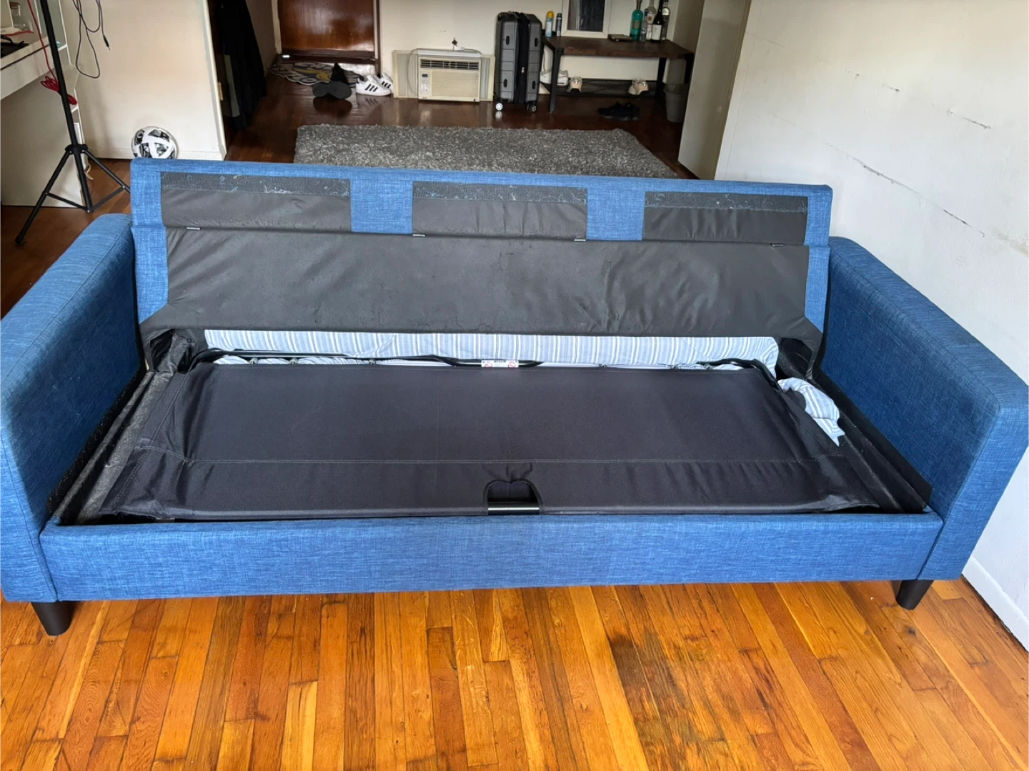 Blue Sleeper Sofa - photo 4
