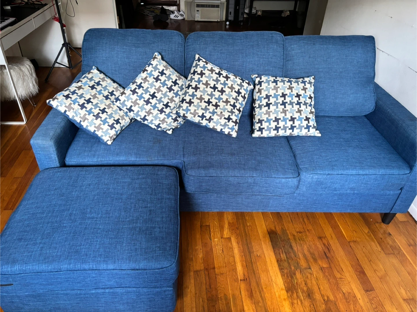 Blue Sleeper Sofa