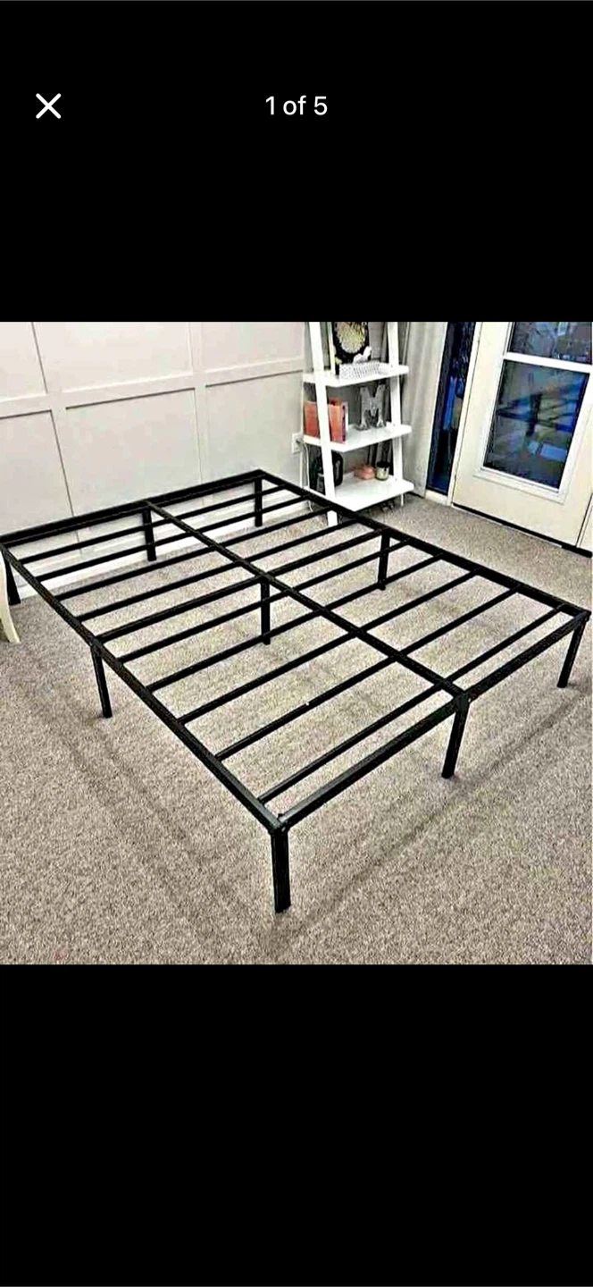 Metal Bed Frame - Double/Queen size( black)