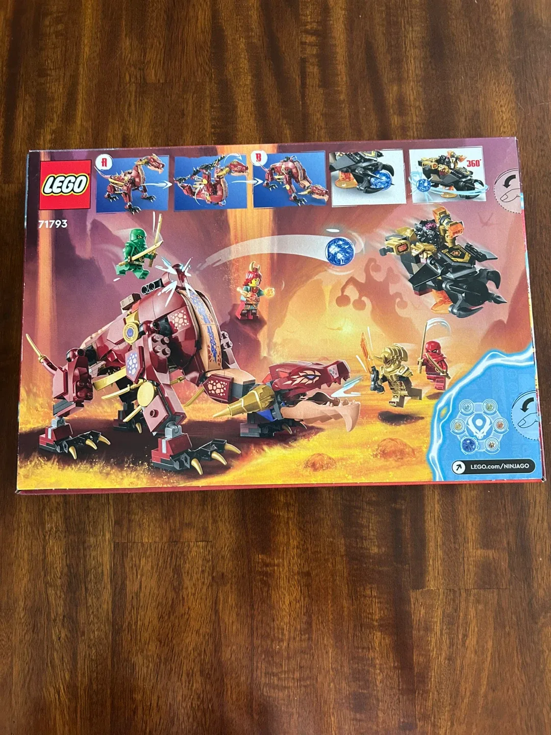NEW✨Retired LEGO Ninjago 71793 Heatwave Transforming Lava Dragon image indicator(2)