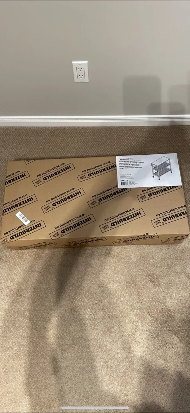 3 Tier Acacia Hardwood Kitchen Cart. Espresso image indicator(5)