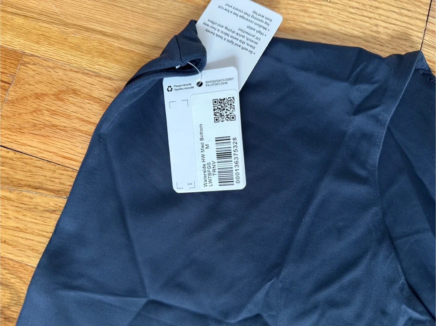 Lululemon Waterside High Waist Medium Bikini Bottom - TRNV image indicator(2)