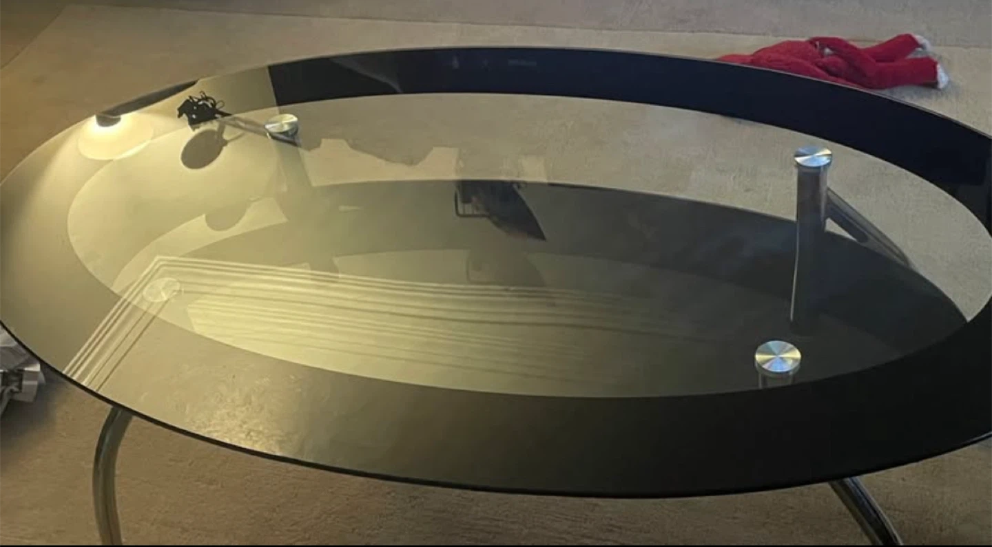 Oval Glass Coffee Table 🧡 - photo 5