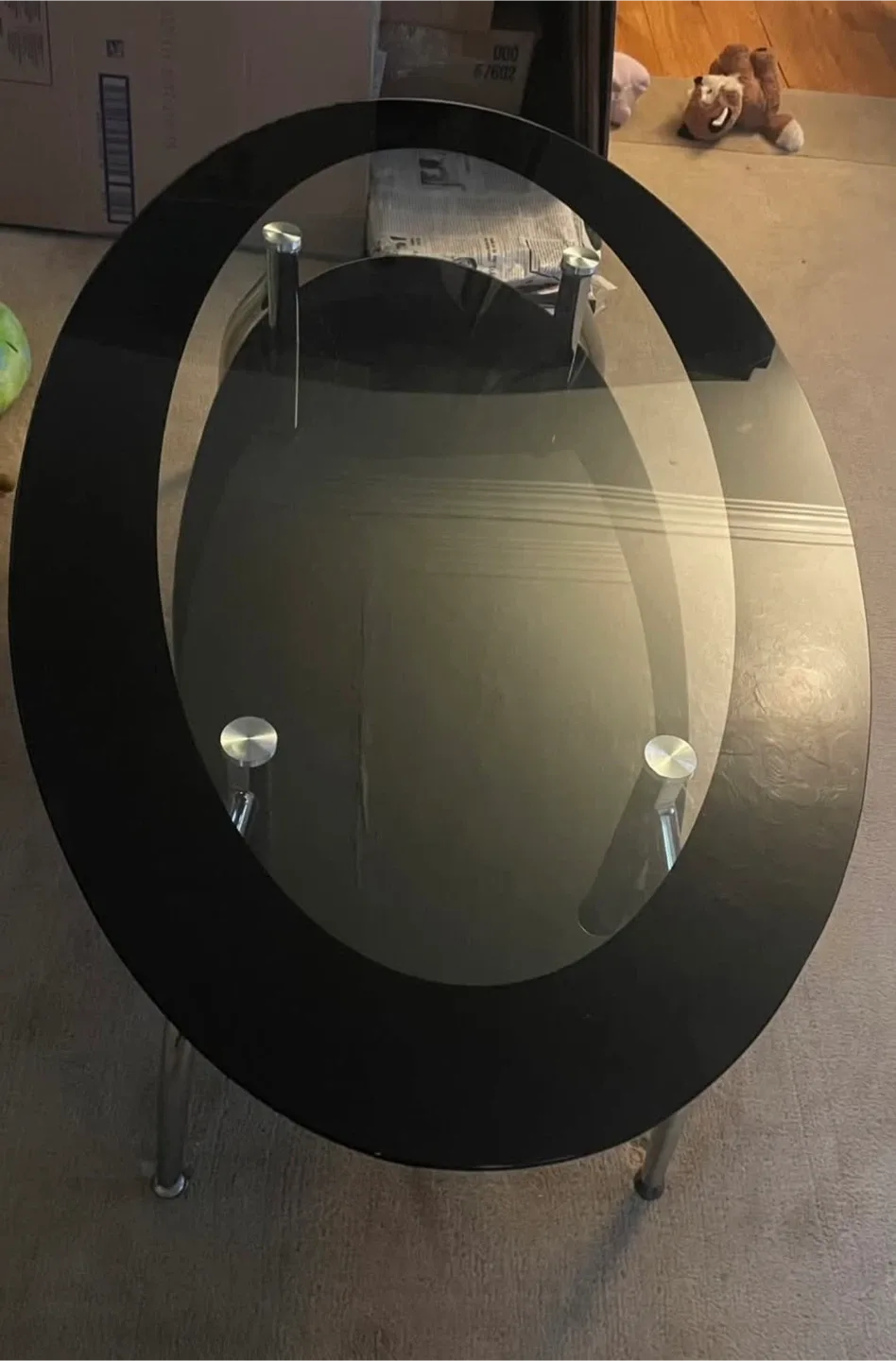 Oval Glass Coffee Table 🧡 image indicator(6)