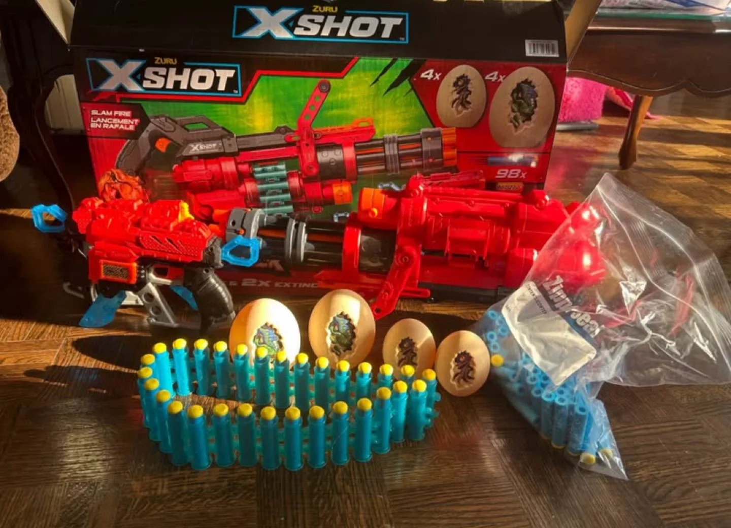 Zuru X-Shot Dino Attack Omega & Extinct Dart Blaster Set