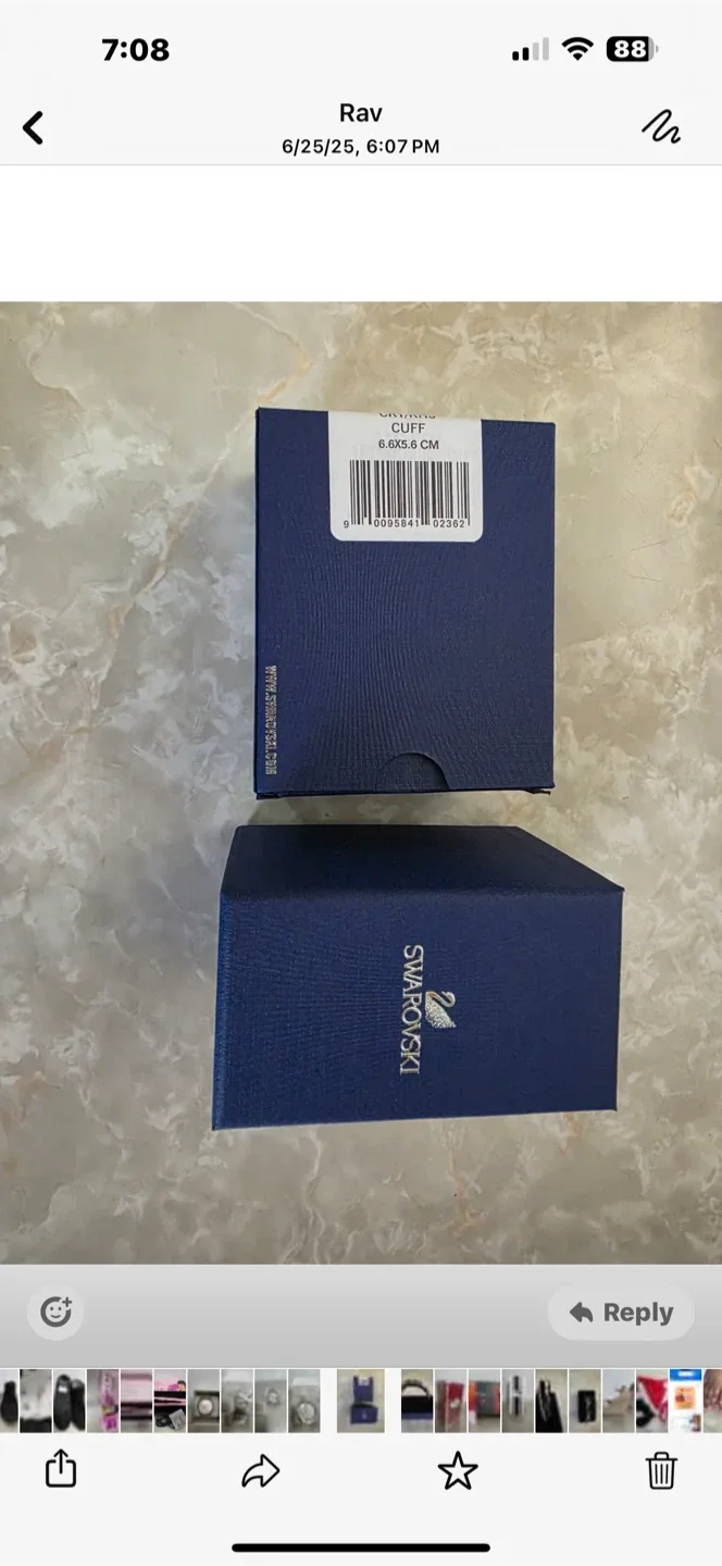 Swarovski Crystaldust Cuff Bangle, Size 6.6x5.6cm image indicator(4)