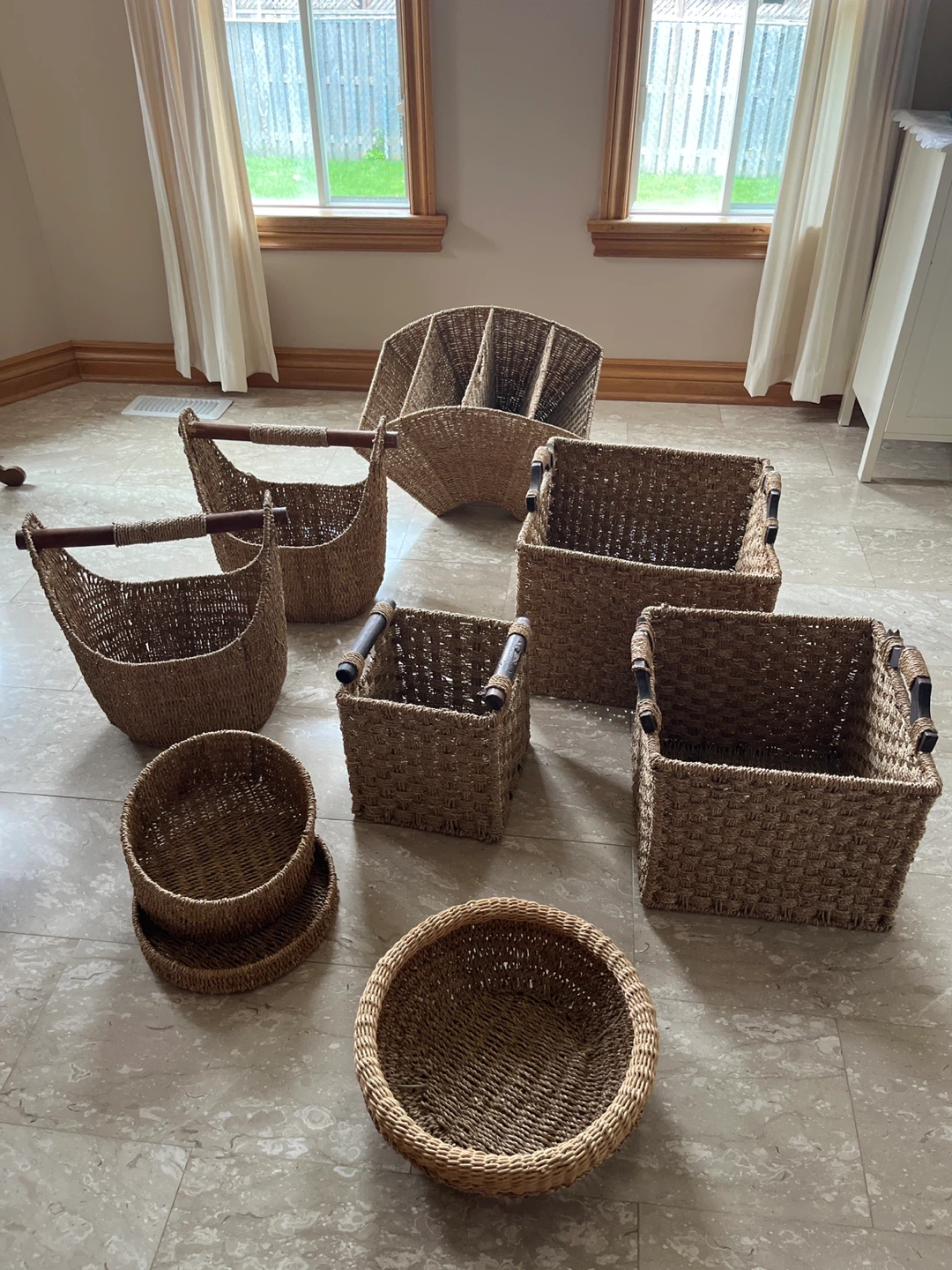 Woven Storage Baskets - Assorted Sizes