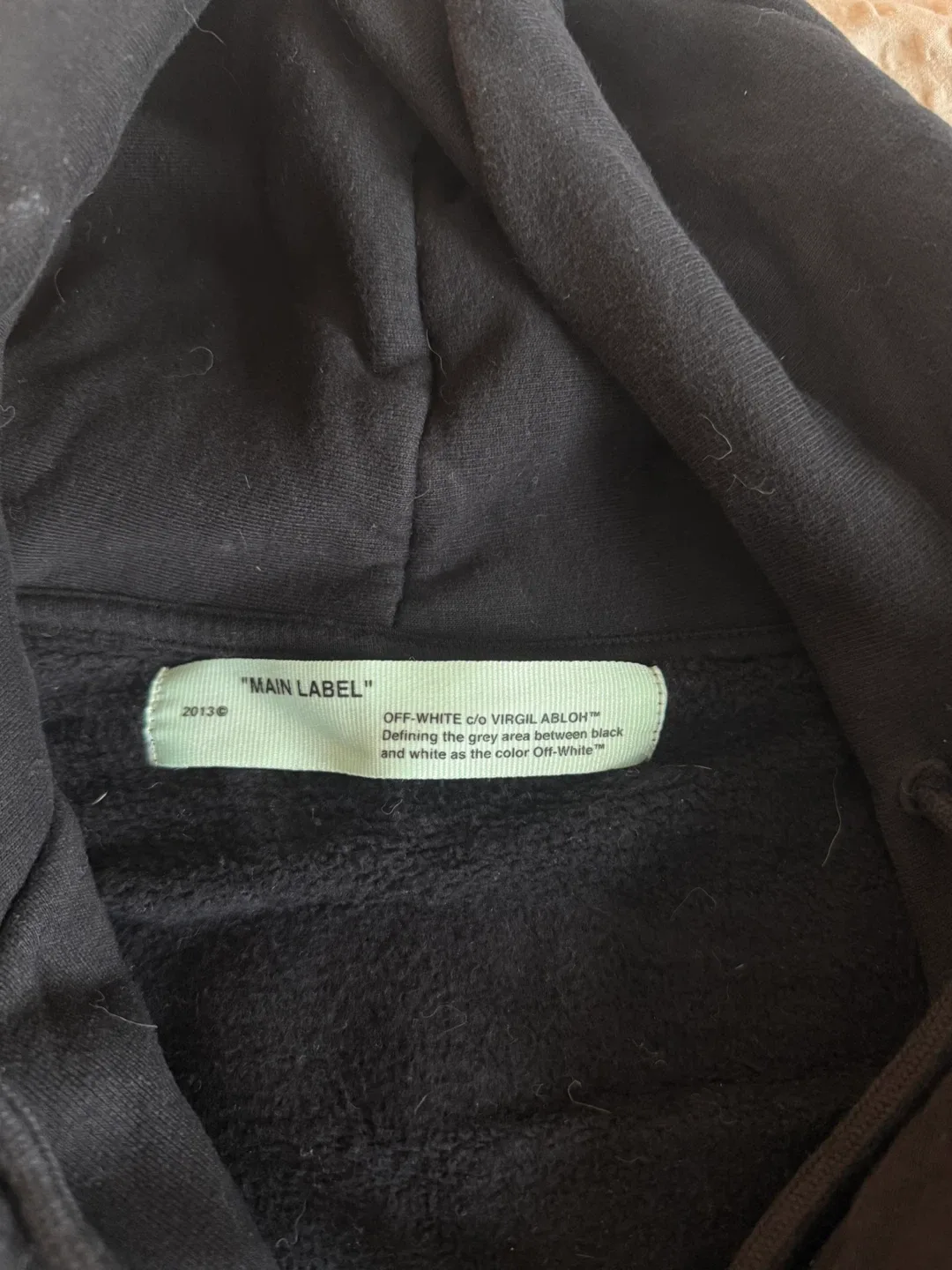 Off-White Black Hoodie image indicator(2)