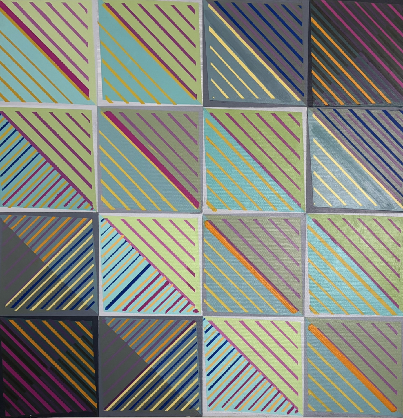 Abstract Geometric Painting