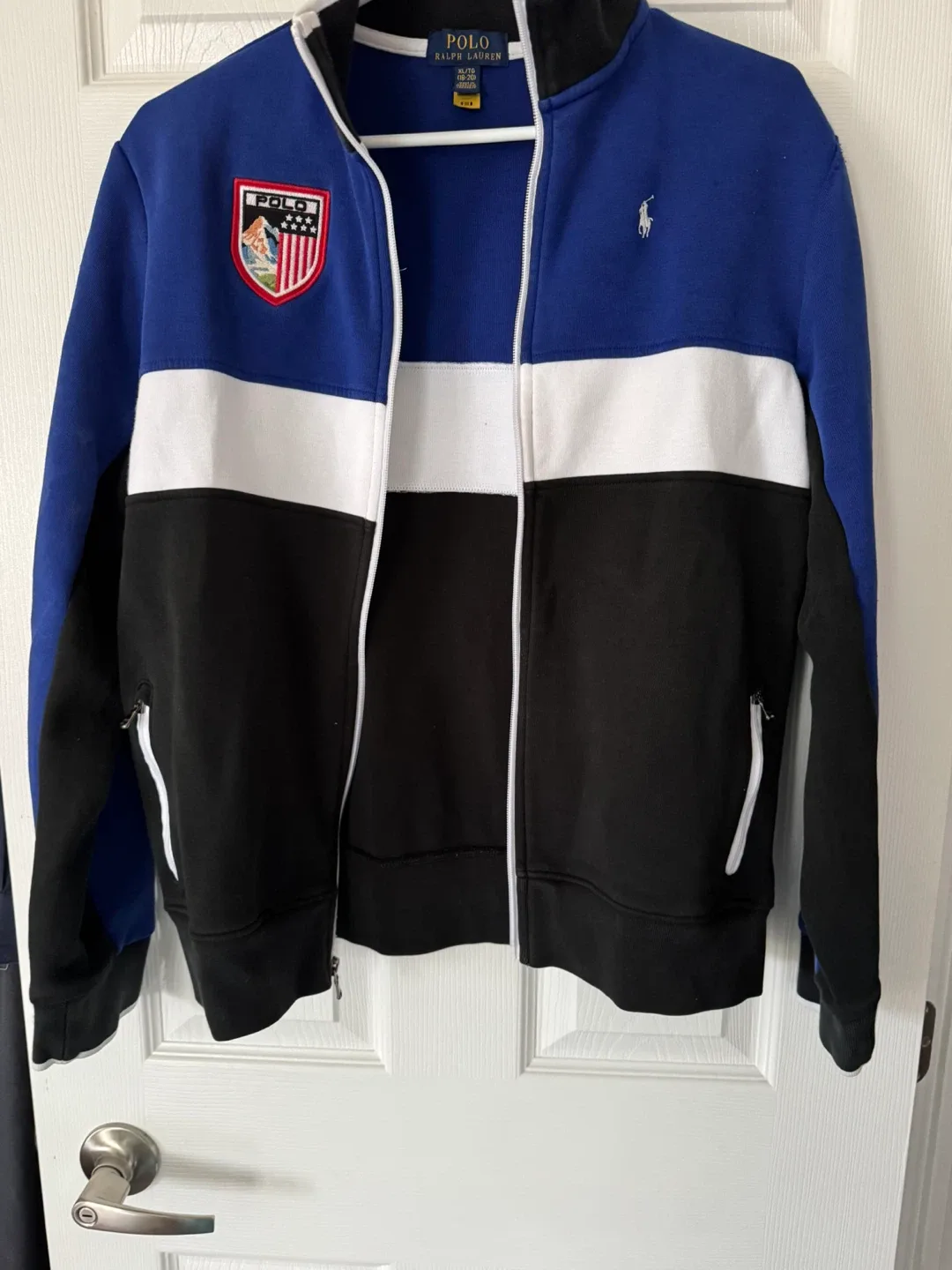 POLO RALPH LAUREN ZIPPERED SWEATSHIRT BOYS 18-20 SIZE image indicator(4)