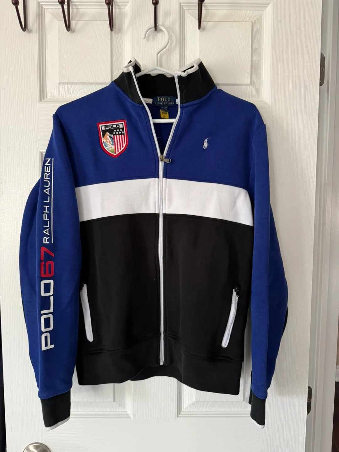 POLO RALPH LAUREN ZIPPERED SWEATSHIRT BOYS 18-20 SIZE thumbnail