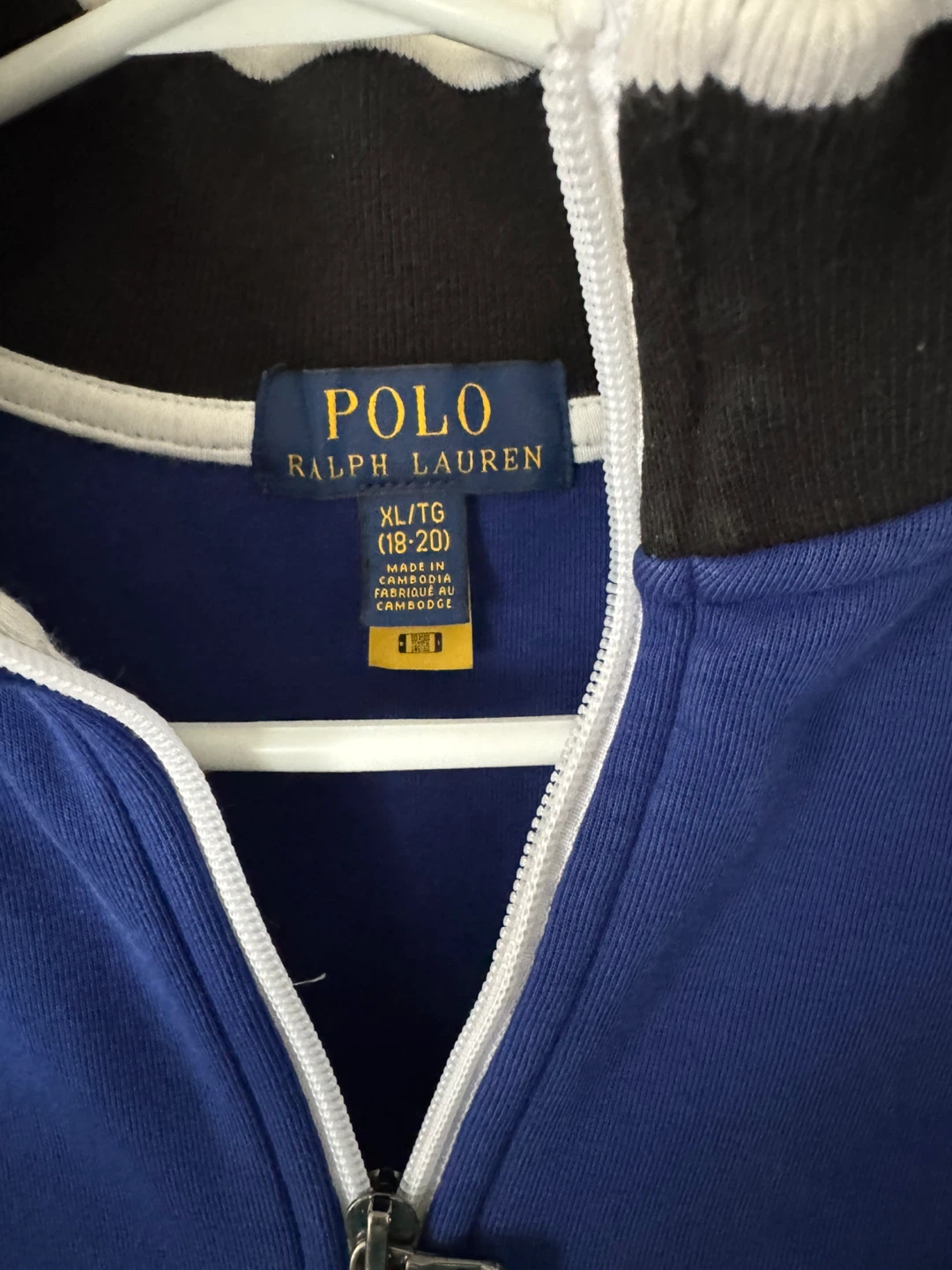 POLO RALPH LAUREN ZIPPERED SWEATSHIRT BOYS 18-20 SIZE - photo 2