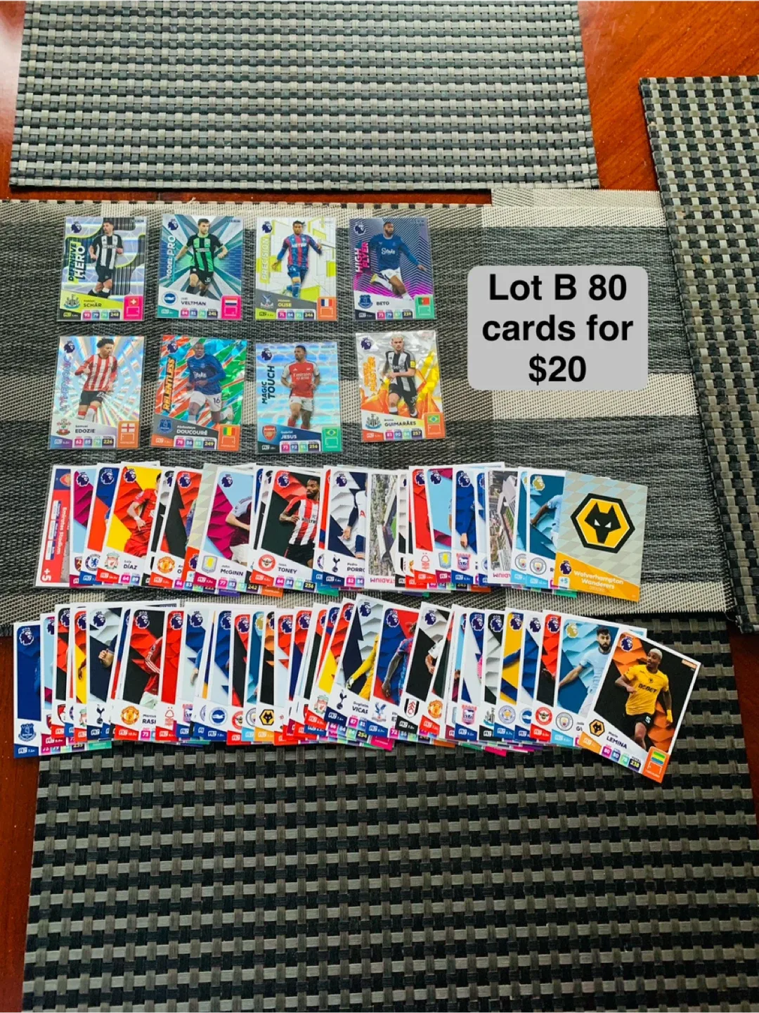 Lot of 80 Soccer Premier League Trading Cards image indicator(6)