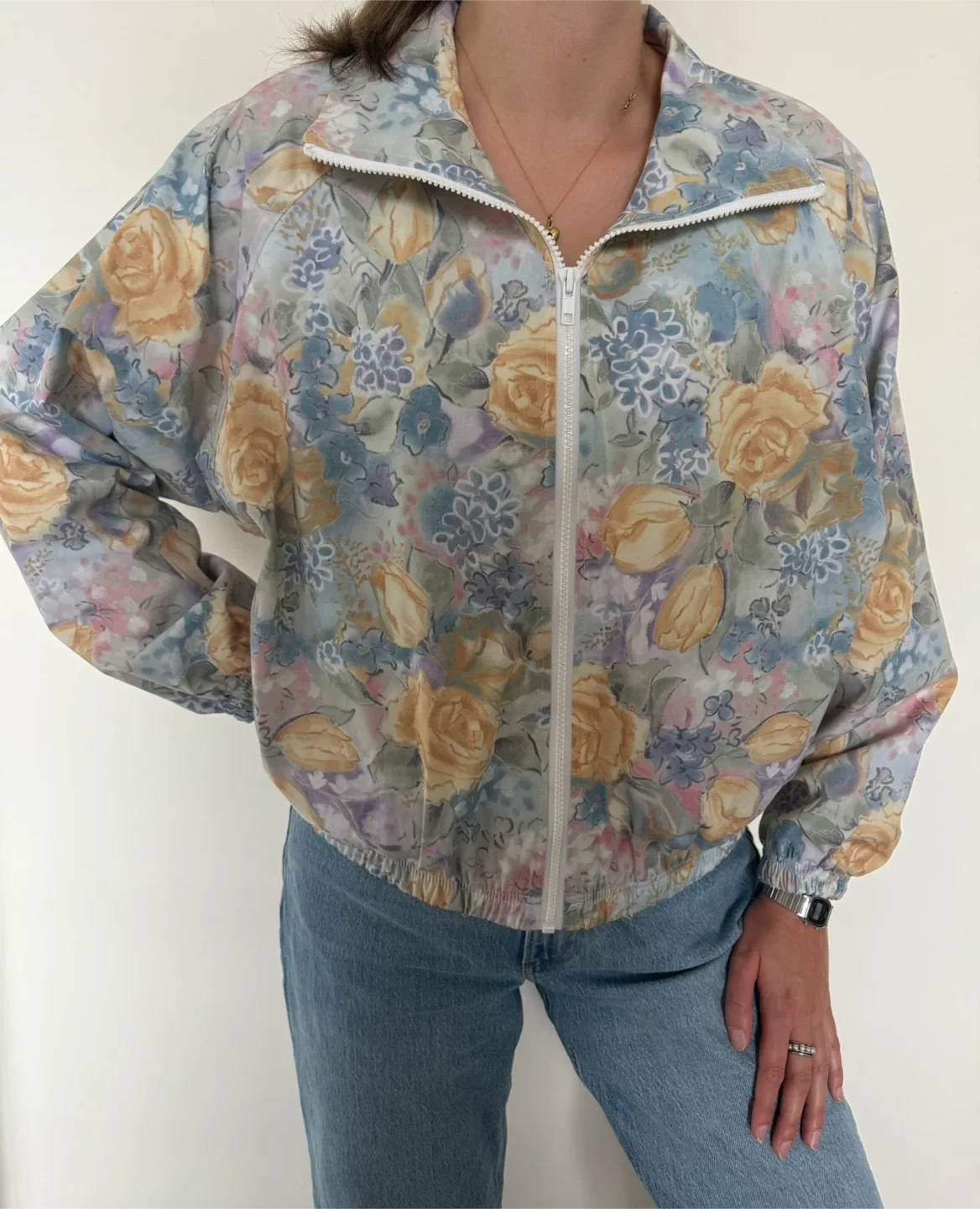 Vintage Head Floral Windbreaker thumbnail