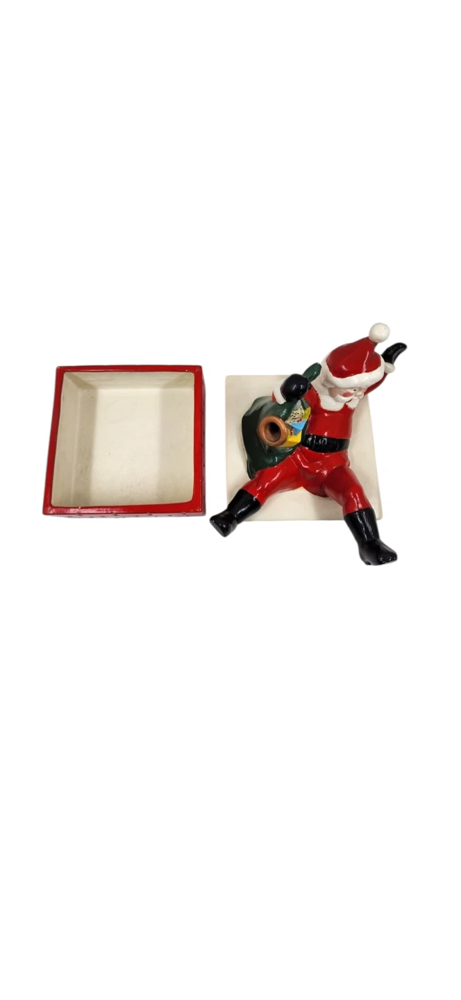 Santa Claus on Chimney Cookie Jar - photo 2