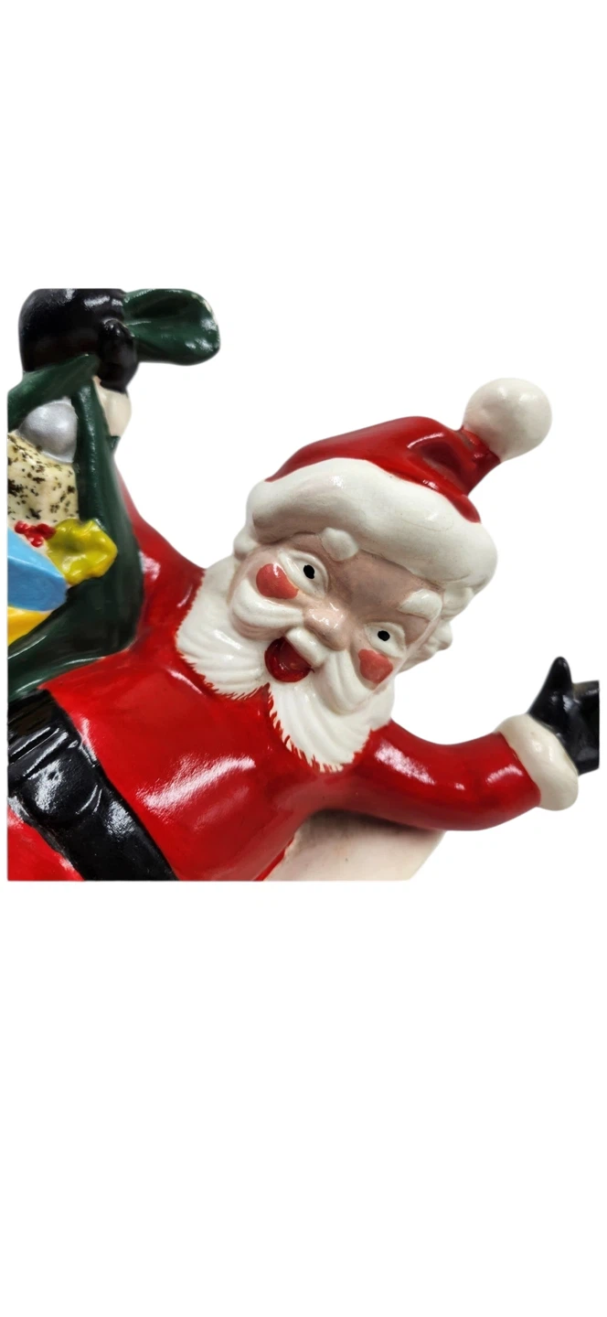 Santa Claus on Chimney Cookie Jar - photo 4