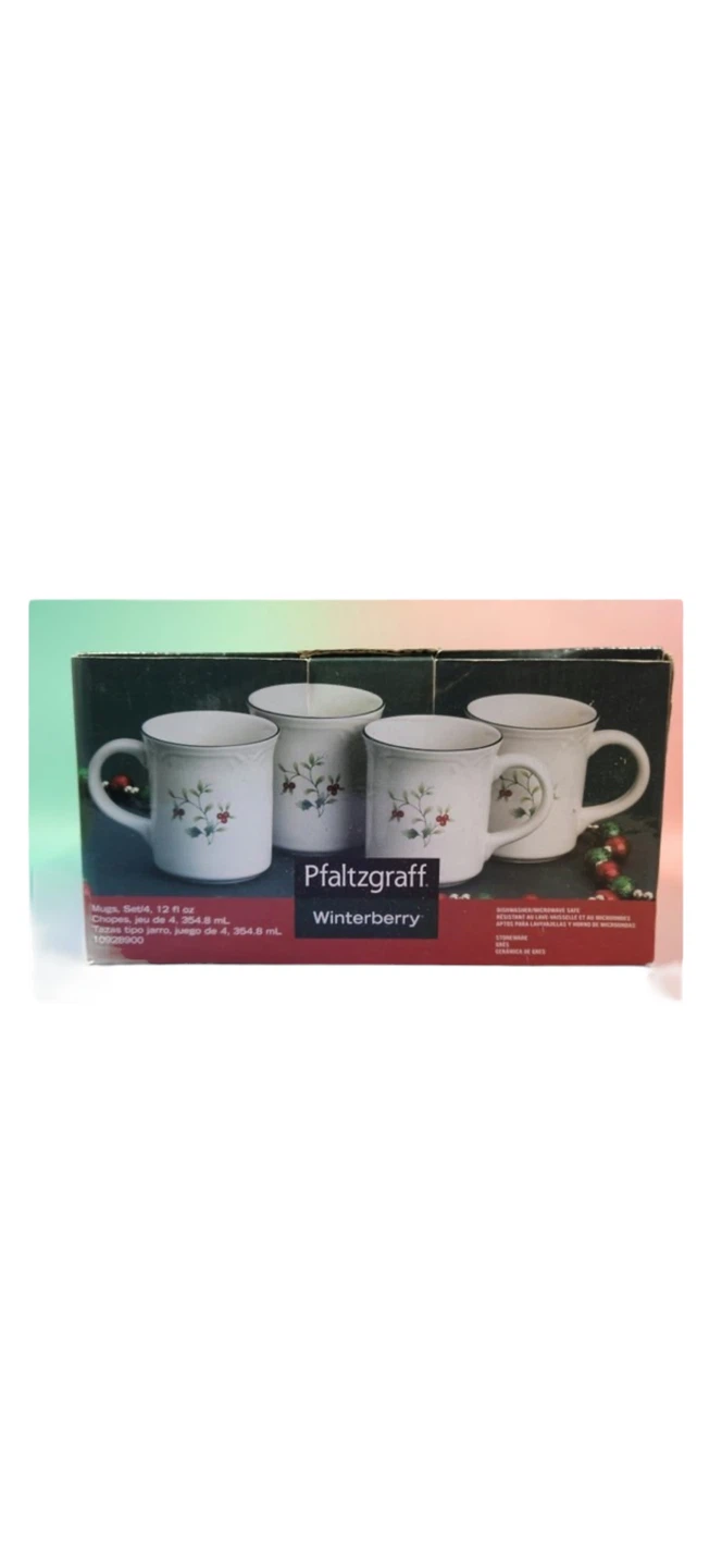 Pfaltzgraff Winterberry Mugs - Set of 4