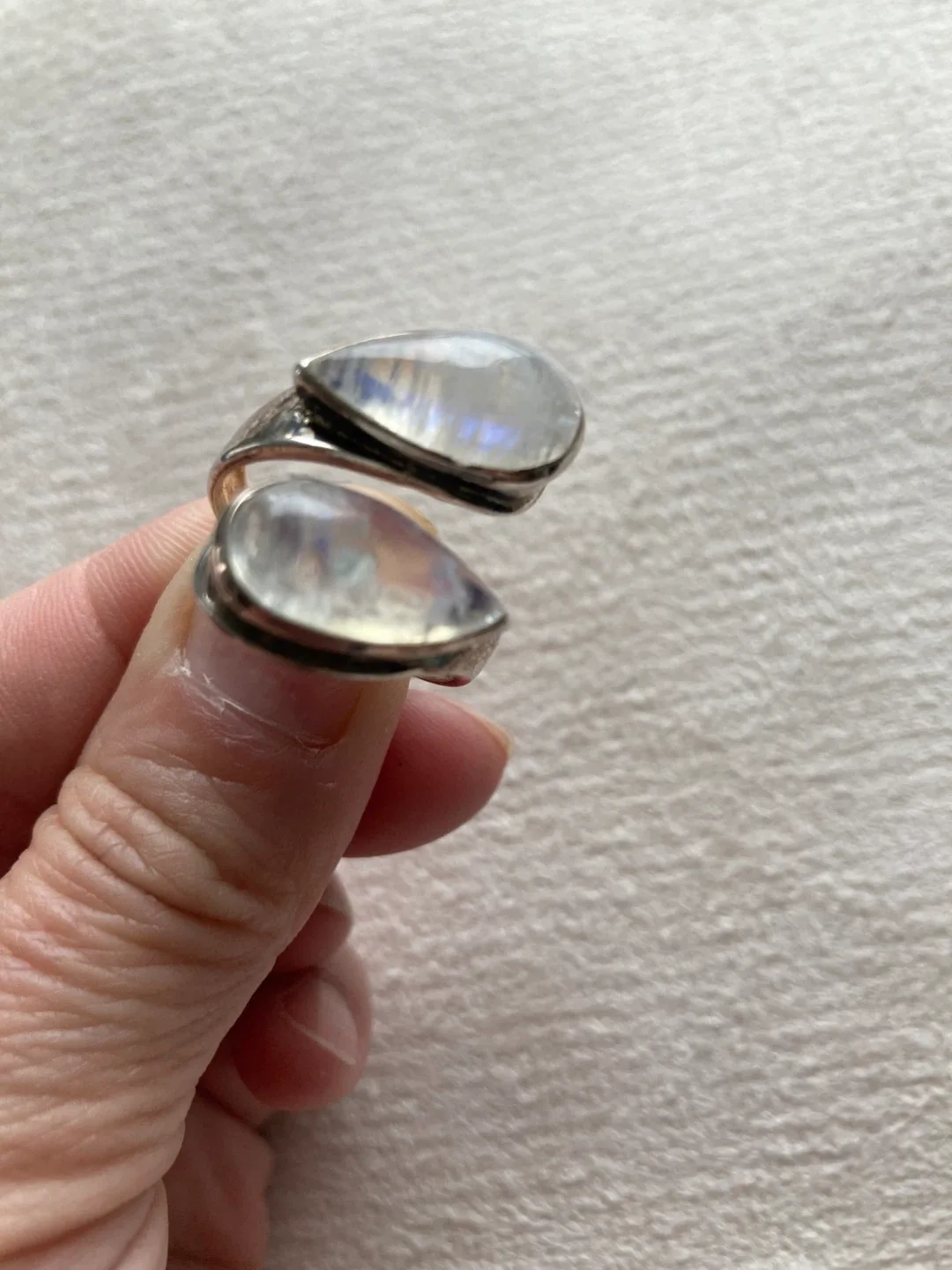 Silver and Moonstone Ring thumbnail