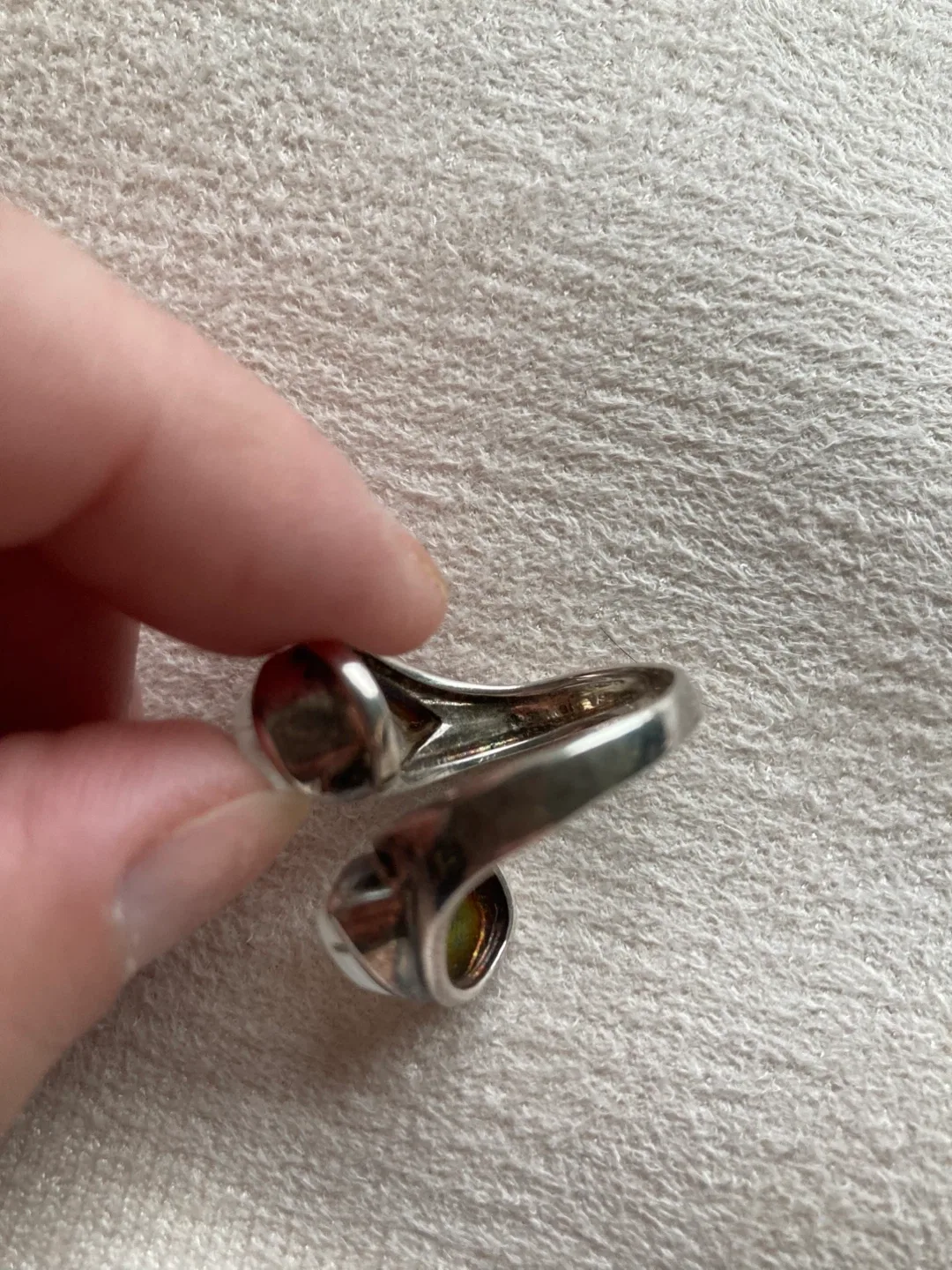 Silver and Moonstone Ring image indicator(3)