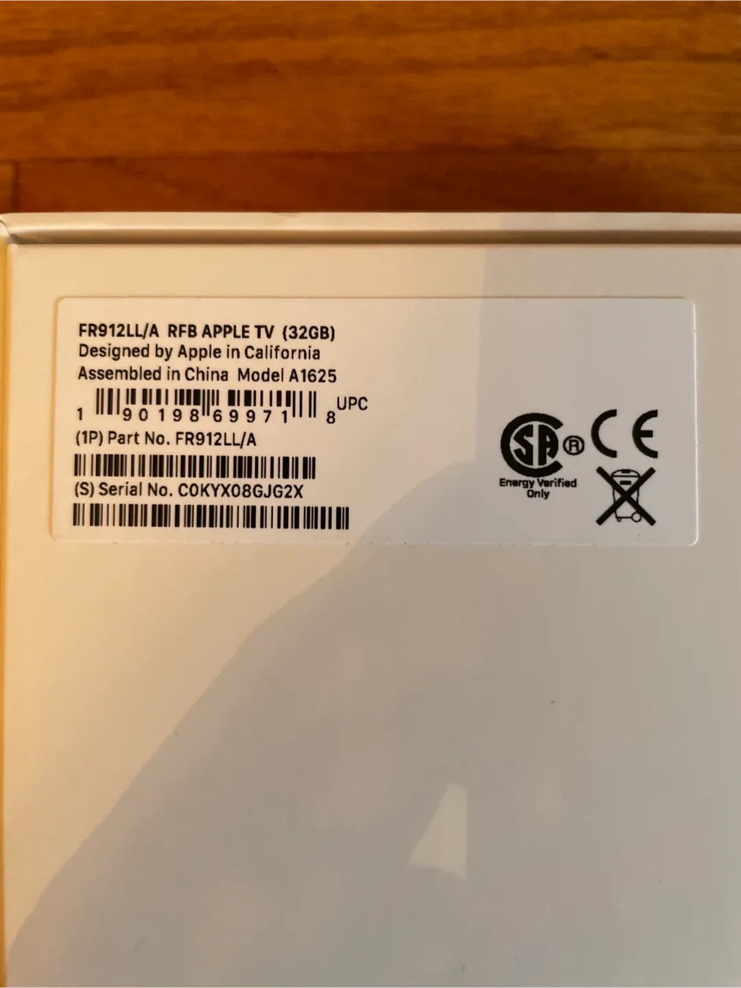 Apple TV 32GB (Model A1625) with Box image indicator(2)