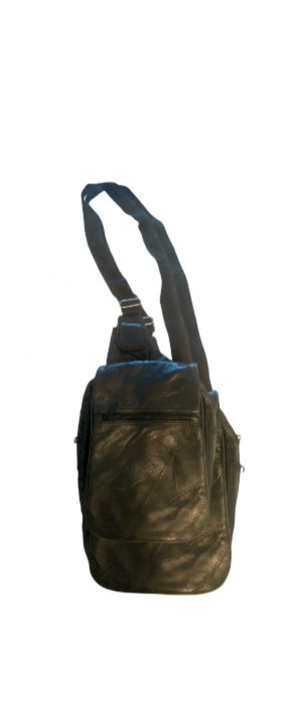 Black Leather Backpack