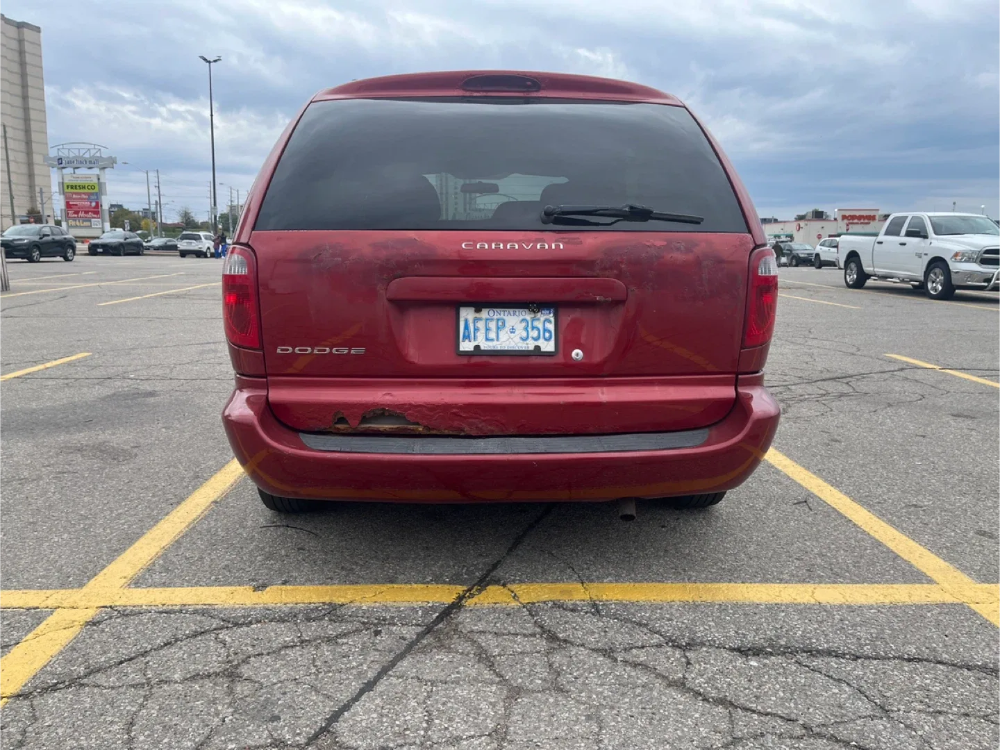 Red dodge Caravan image indicator(4)