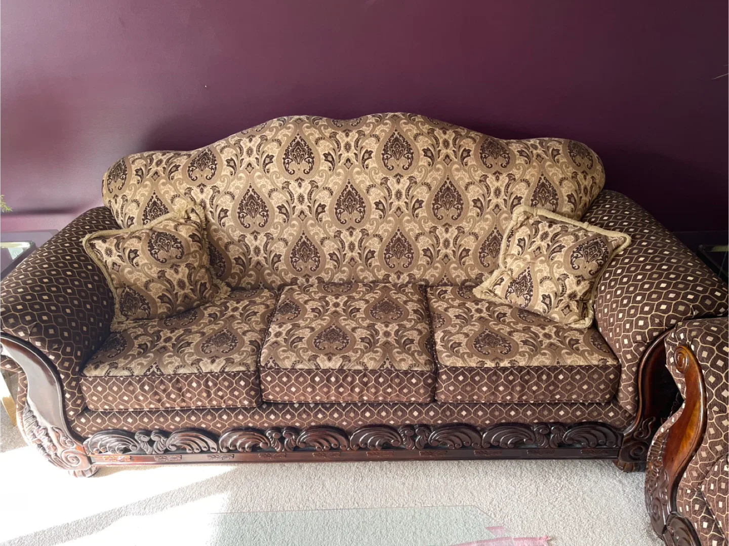 Pick up today Patterned Sofa and Loveseat Set