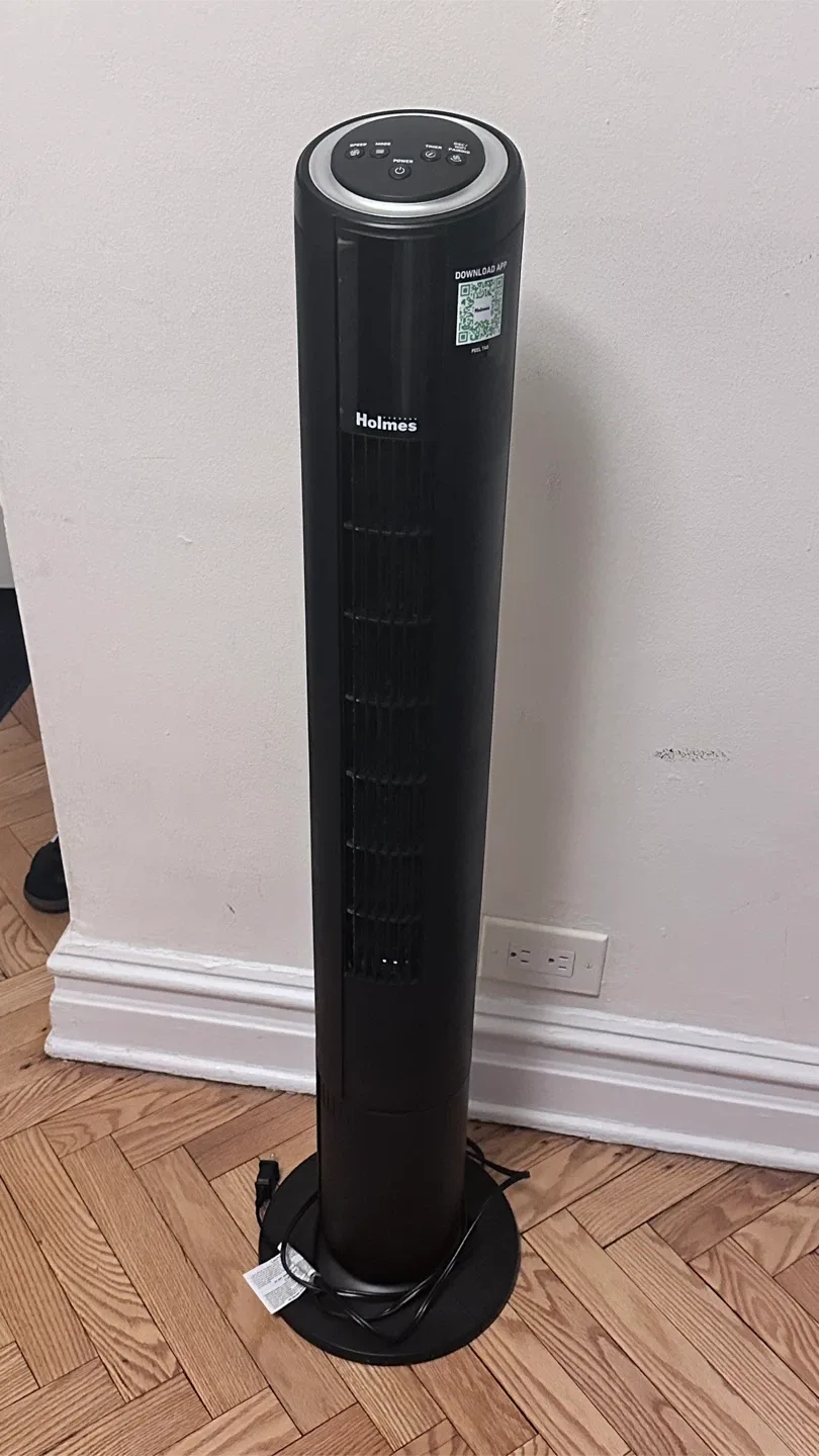 Holmes Black Tower Fan with Remote
