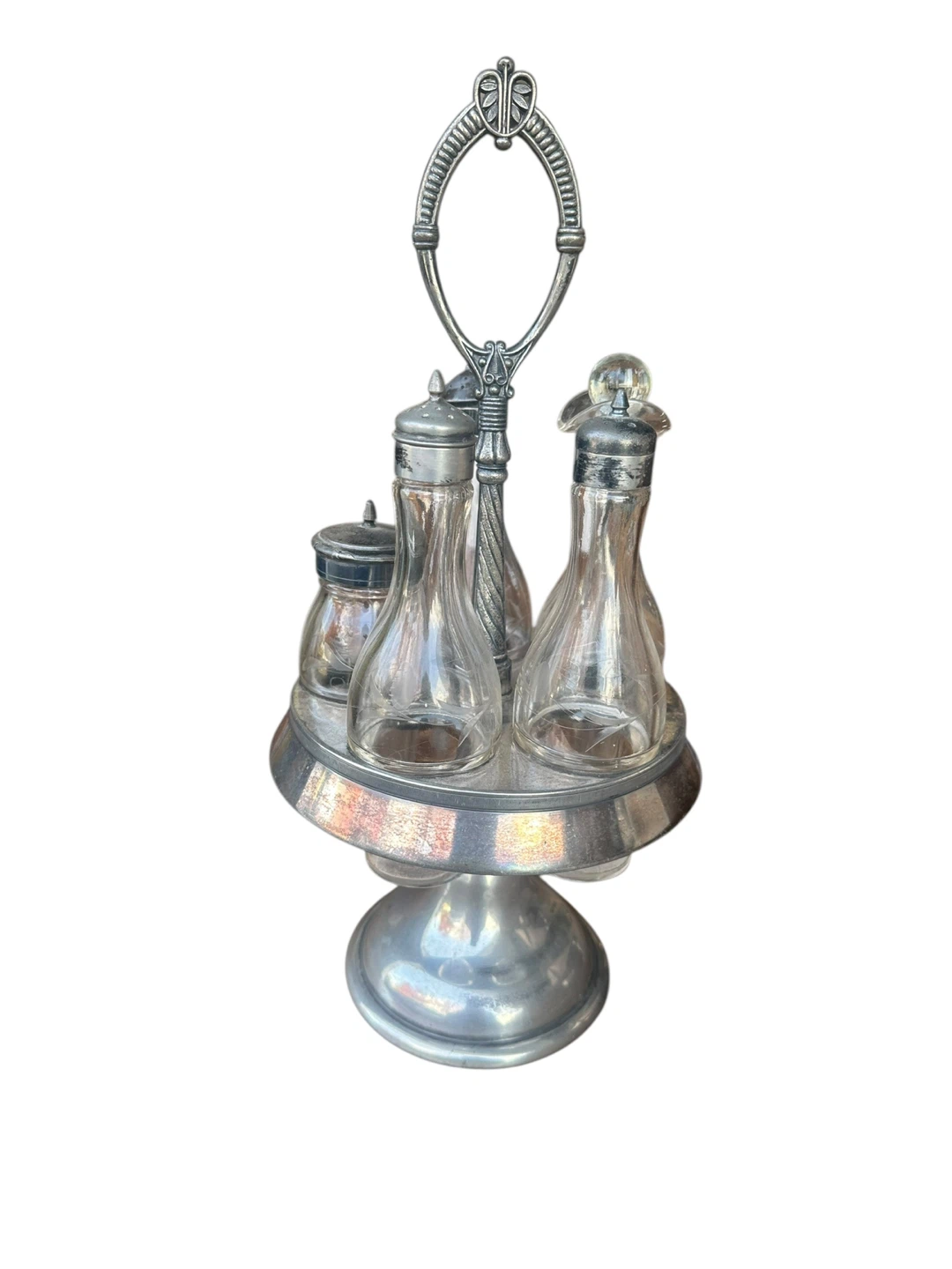 Vintage Silver Plated Condiment Set