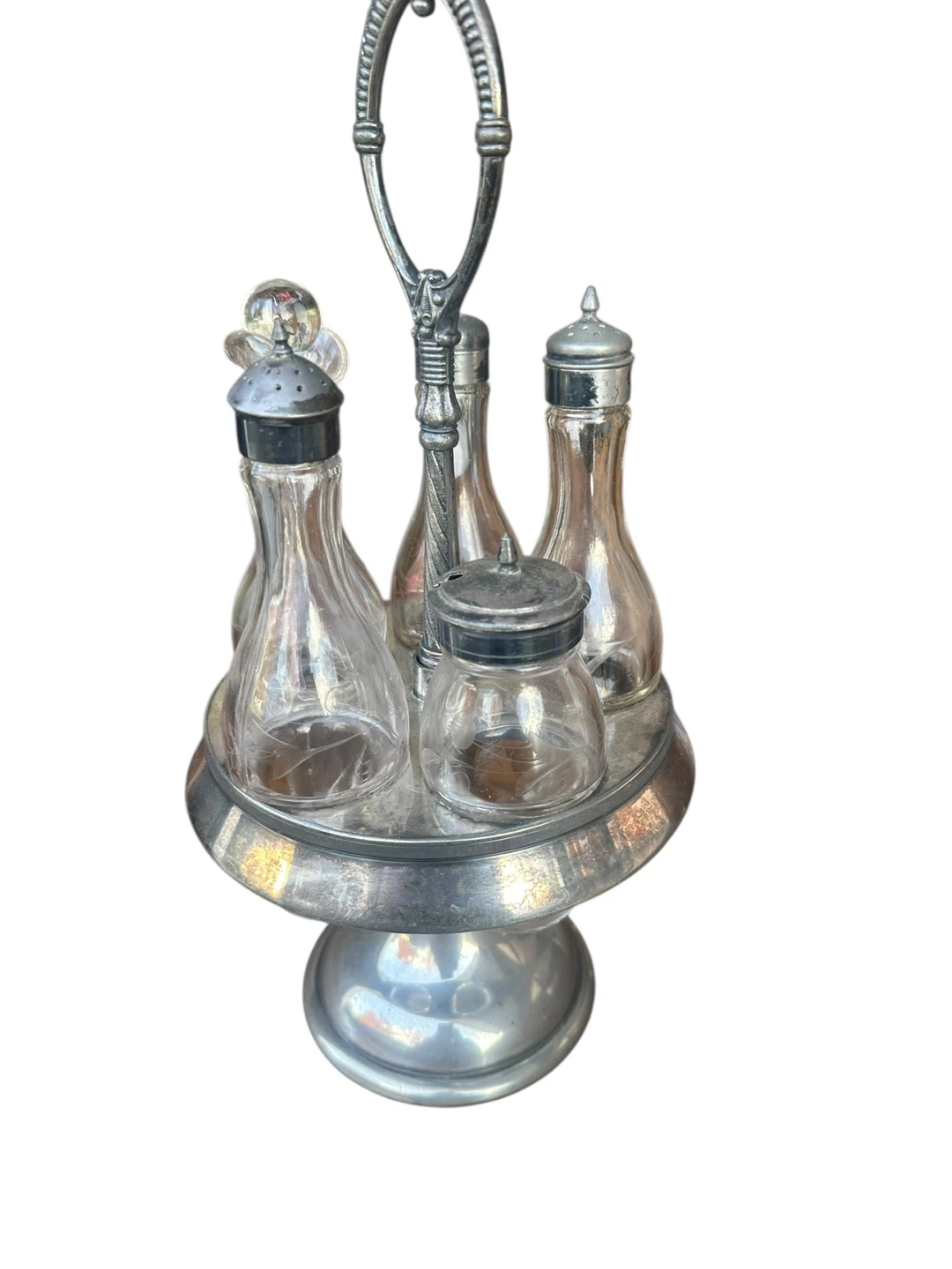 Vintage Silver Plated Condiment Set - photo 2