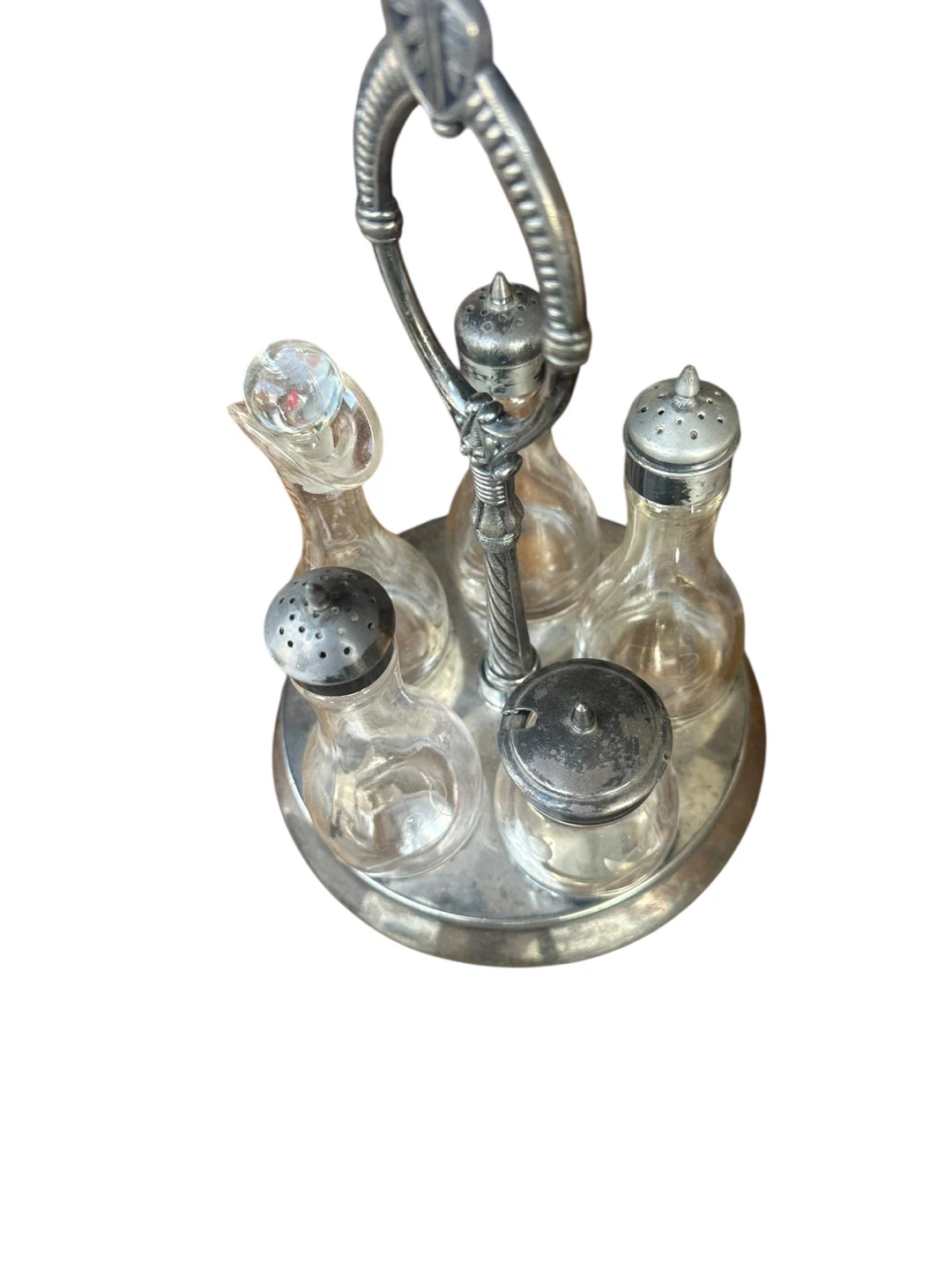 Vintage Silver Plated Condiment Set - photo 3
