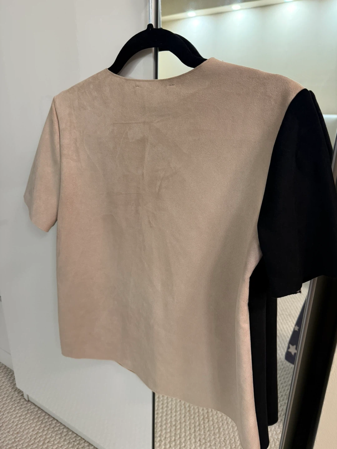 Zara Colour Suede Block Top - Size Small - photo 2