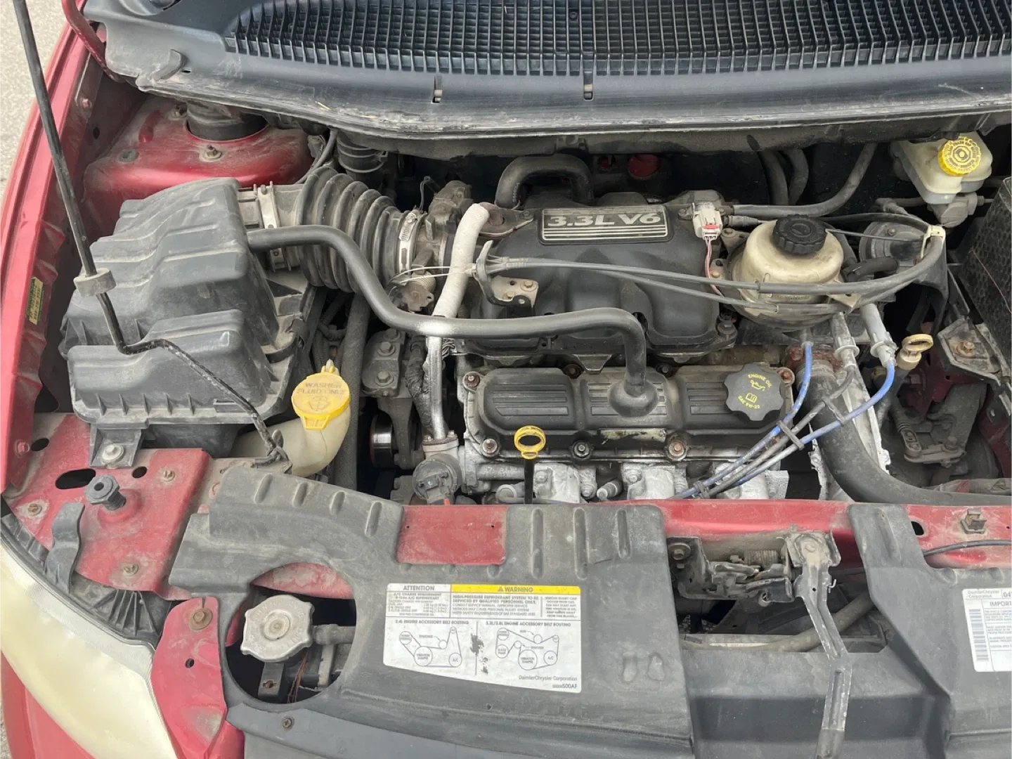 Red dodge Caravan image indicator(8)