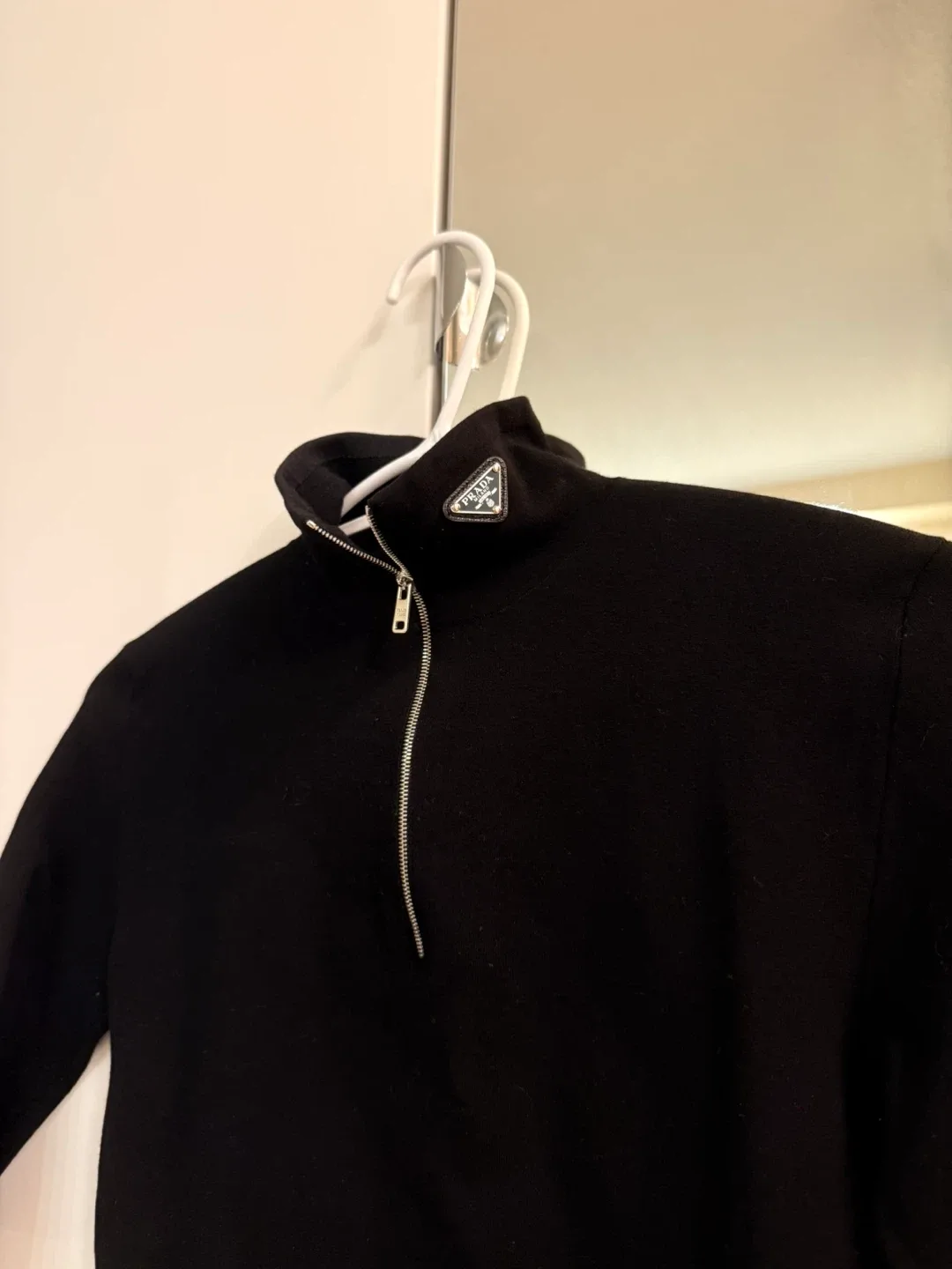 Prada Black Half Zip top thumbnail