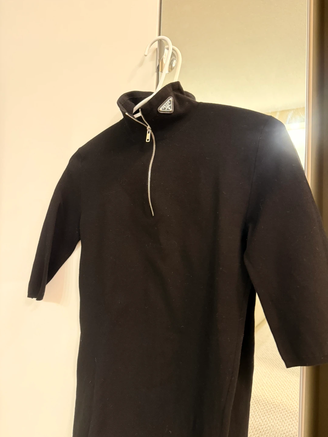 Prada Black Half Zip top - photo 2