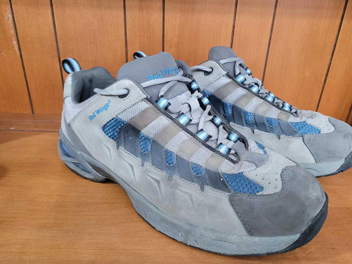 Red Wings SD Gray/Blue Shoes Size 9